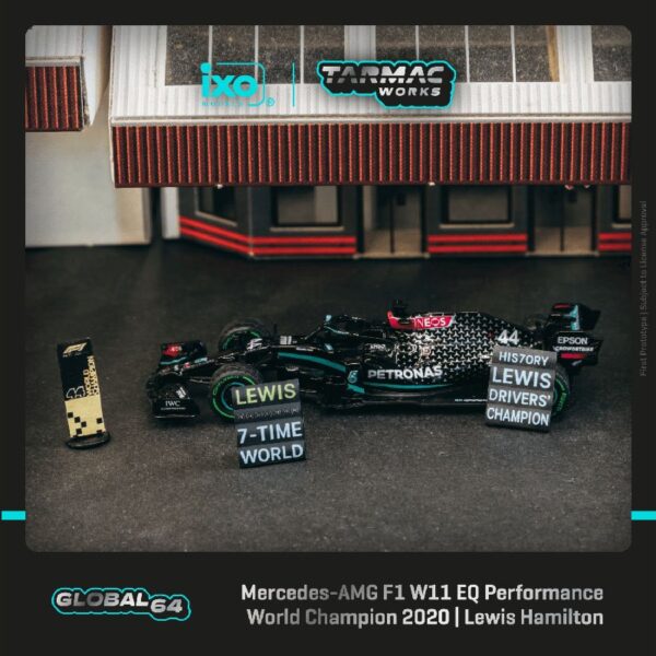 Tarmac Works 1:64 Mercedes-AMG F1 W11 EQ Performance Turkish Grand Prix 2020 Winner World Champion 2020 #44 Lewis Hamilton