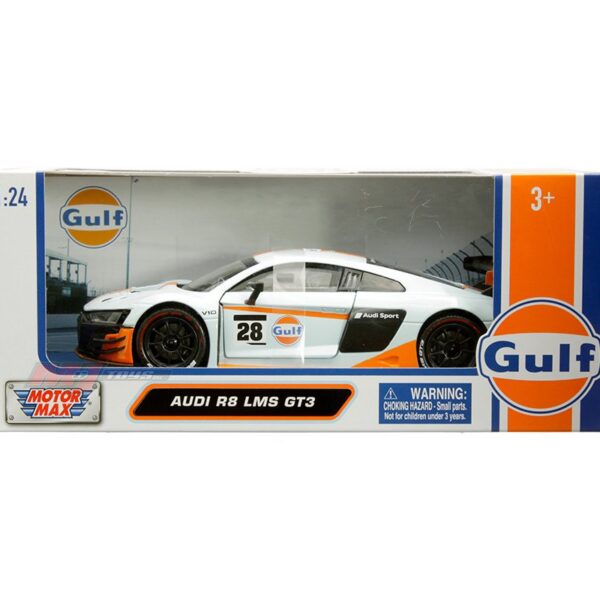 Motormax 1:24 Audi R8 LMS GT3 – Light Blue – Gulf