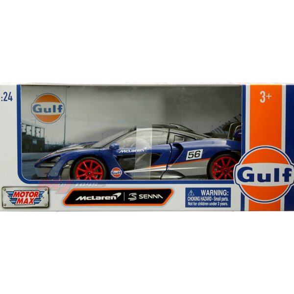 Motormax 1:24 McLaren Senna – Dark Blue – Gulf