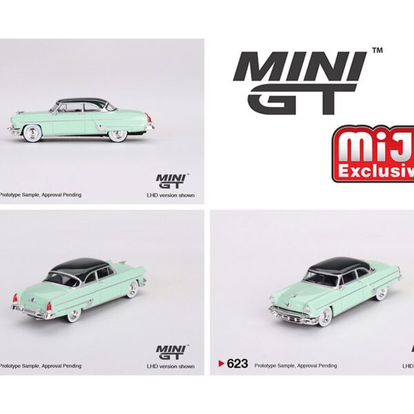 (Preorder) Mini GT 1:64 Lincoln Capri 1954 – Parklane Green / Bloomfield Green – MiJo Exclusives