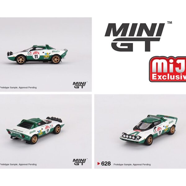 (Preorder) Mini GT 1:64 Lancia Stratos HF 1975 Rally Sanremo Winner #11- White – MiJo Exclusives