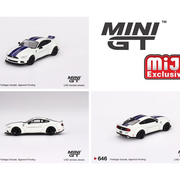 Mini GT 1:64 Ford Mustang GT LB-WORKS – White – MiJo Exclusives