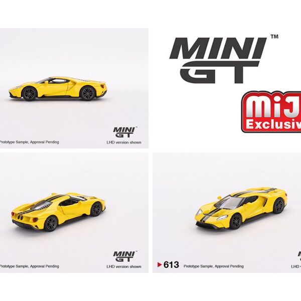 Mini GT 1:64 Ford GT – Triple Yellow – MiJo Exclusives
