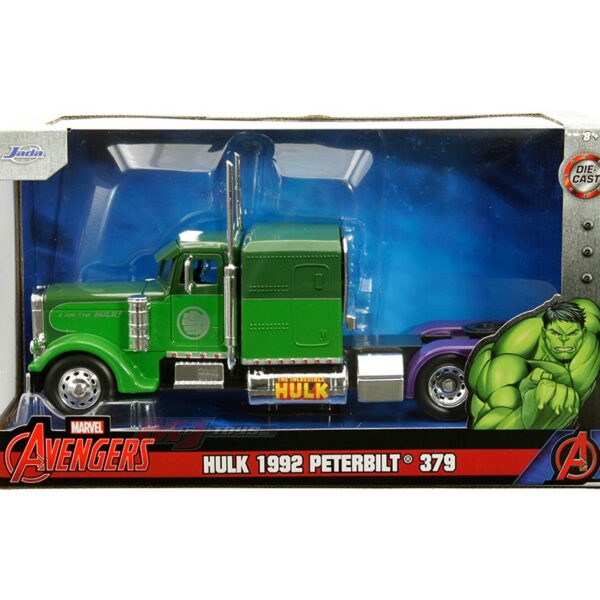 Jada 1:24 Hulk 1992 Peterbilt 379 – Green – Marvel Avengers – Hollywood Rides