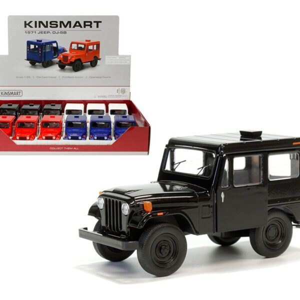 Kinsmart 1:26 1971 Jeep DJ-5B 4.7″ – Display Tray Box of 12