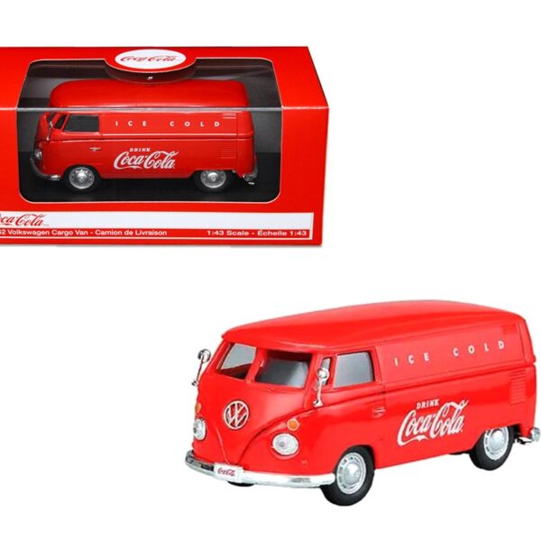 Motor City Classics 1:43 Coca-Cola 1962 Volkswagen Cargo Van – Red