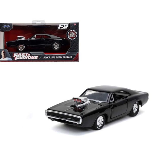 Jada 1:32 1970 Dom’s Dodge Charger â€“ Black â€“ Fast & Furious 9