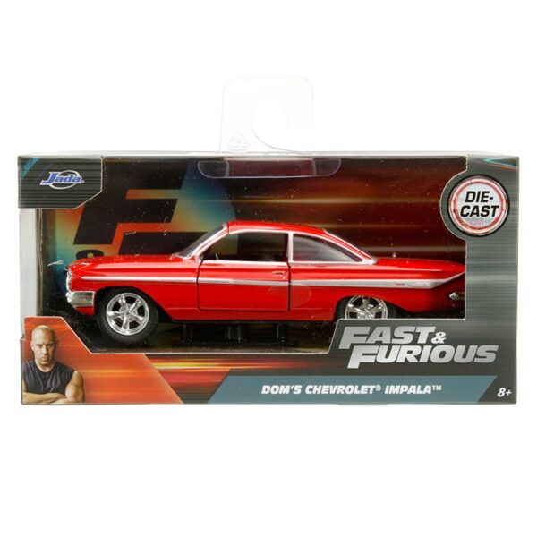Jada 1:32 1961 Chevrolet Impala â€“ Red â€“ Fast & Furious 8