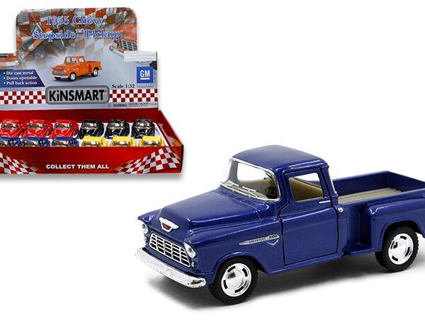 Kinsmart 1:32 1955 Chevrolet Stepside 5â€³ – Display Set of 12