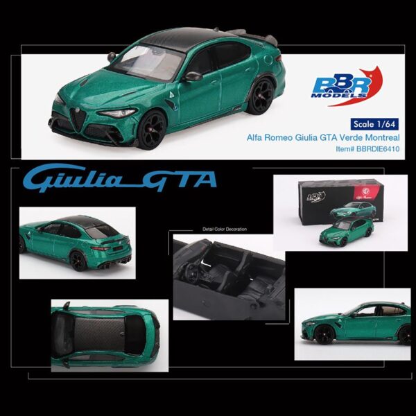 BBR Models 1:64 Alfa Romeo Giulia GTAÂ  ( Verde Montreal )