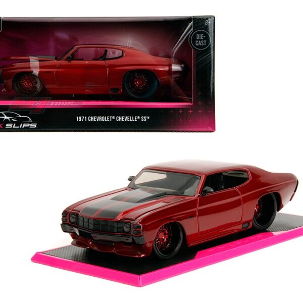 Jada 1:24 1971 Chevrolet Chevelle SS – Candy Red – Pink Slips