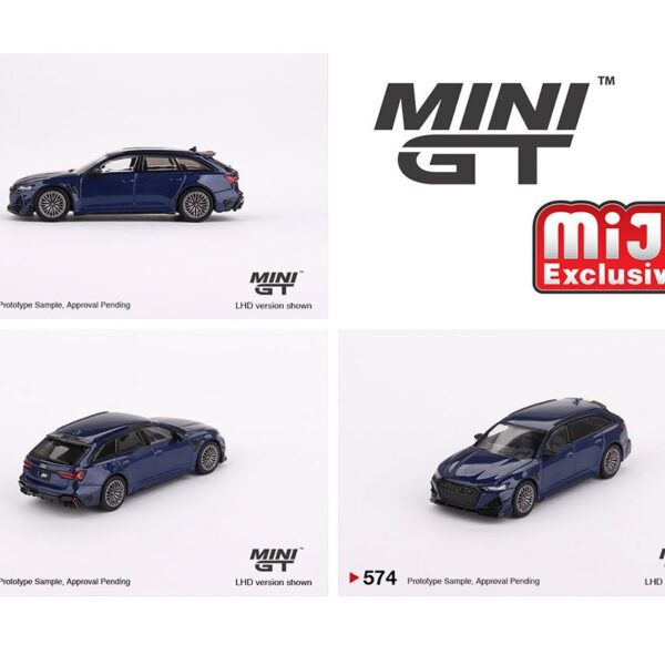 Mini GT 1:64 Audi ABT RS6-R – Navarra Blue Metallic – Mijo Exclusives