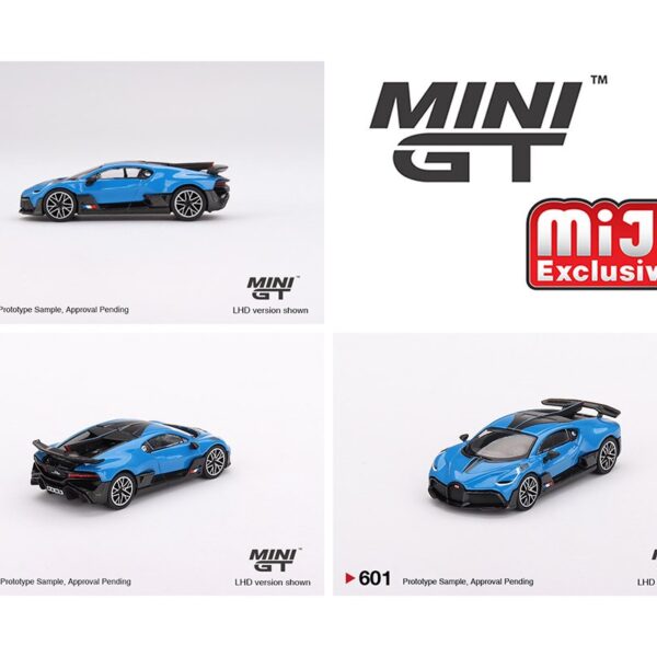 Mini GT 1:64 Bugatti Divo – Blu Bugatti –Â LHD – MiJo Exclusives