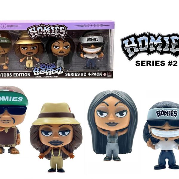 Homies Figures 4.5″ Big Headz Series #2 – Gift Set 4 pack