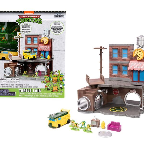 Jada Teenage Mutant Nina Turtles – Turtle Lair – Nano MetalFigs – Nano Scene
