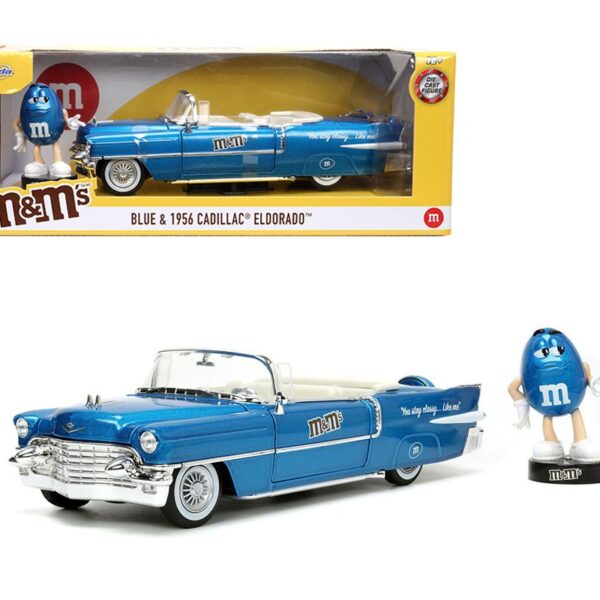 Jada 1:24 1956 Cadillac Eldorado with Blue Figure – M&M – Hollywood Rides
