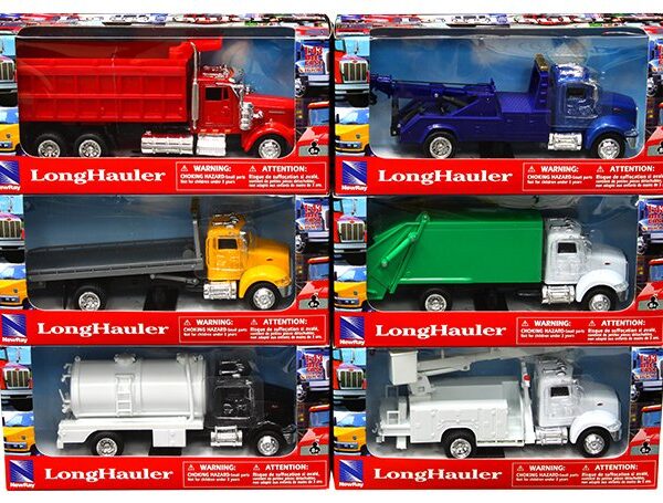 New Ray 1:43 Peterbilt 335 & Kenworth W900 â€“ Utility â€“ Long Haul Truckers