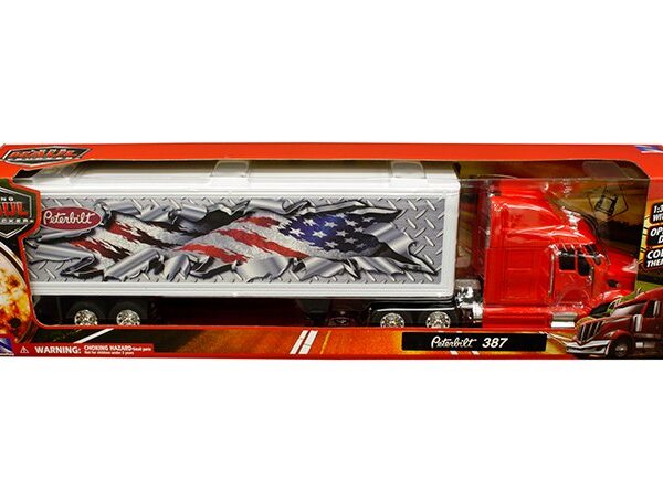 New Ray 1:32 Peterbilt 387 with Patriotic Graphics – Long Haul Truckers