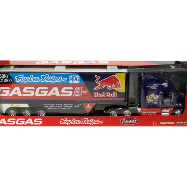 New Ray 1:32 GasGas Racing Truck – Troy Lee Designs – Red Bull – Peterbilt – Long Haul Truckers