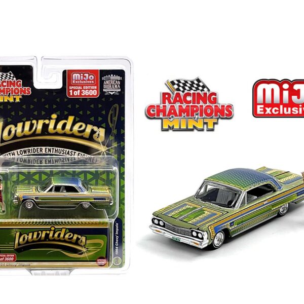 Racing Champions 1:64 Lowriders 1964 Chevrolet Impala SS With American Diorama Figure Limited 3,600 Pieces – Mijo Exclusives