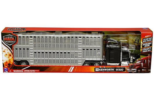 New Ray 1:32 Kenworth W900 Pot Belly Livestock Chrome – Long Haul Truckers