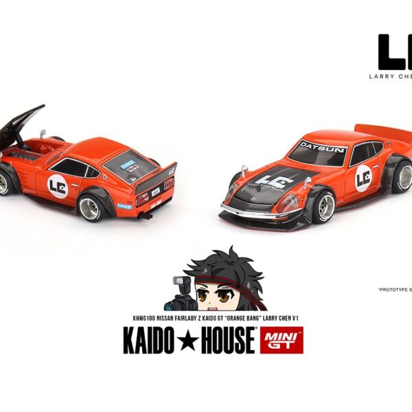 Kaido House x Mini GT 1:64 Nissan Fairlady Z Kaido GT “ORANGE BANG” Larry Chen V1