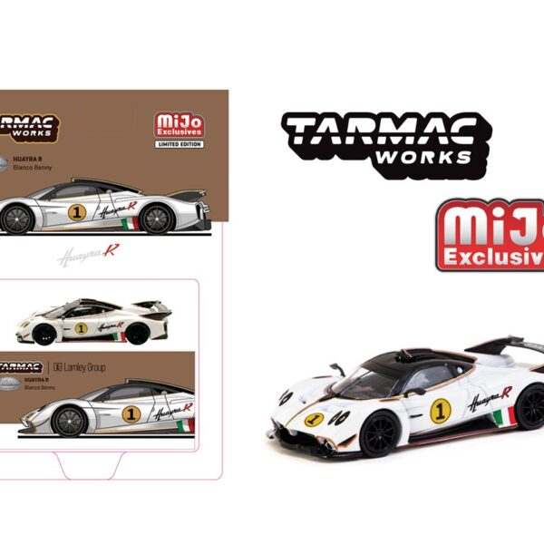 (Preorder) Tarmac Works 1:64 Pagani Huayra R – Bianco Benny – Global64 – MiJo Exclusives