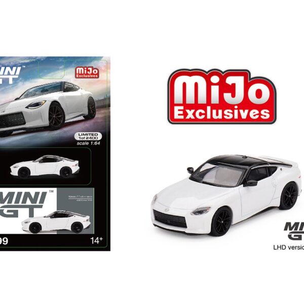 Mini GT 1:64 Nissan Z Performance 2023 –Â LHD – Everest White – MiJo Exclusives