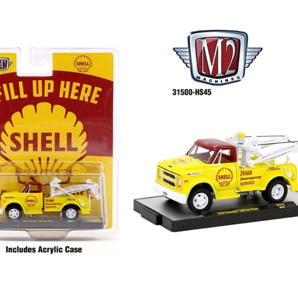 M2 Machines 1:64 1970 Chevrolet C60 SHELL Tow Truck – Hobby Exclusive