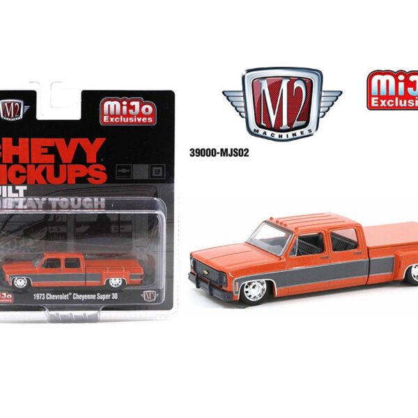 M2 Machines 1:64 1973 Chevrolet Cheyenne Super 30 Orange – Mijo Exclusives Limited Edition