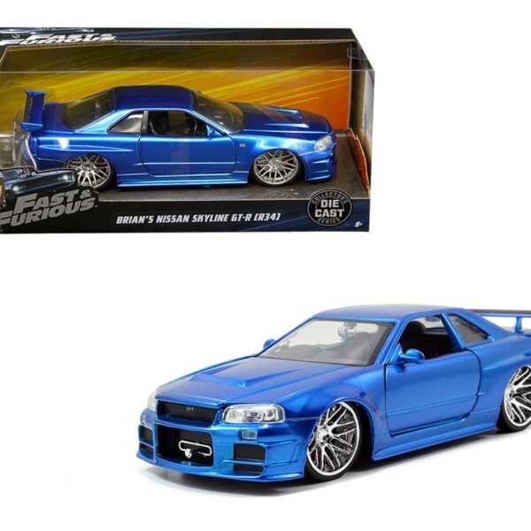 Jada 1:24 Brian’s 2002 Nissan Skyline GT-R R34 â€“ Fast & Furious