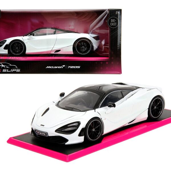 Jada 1:24 McLaren 720S – Iridescent Glossy White – Pink Slips