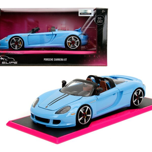Jada 1:24 2005 Porsche Carrera GT – Light Blue – Pink Slips