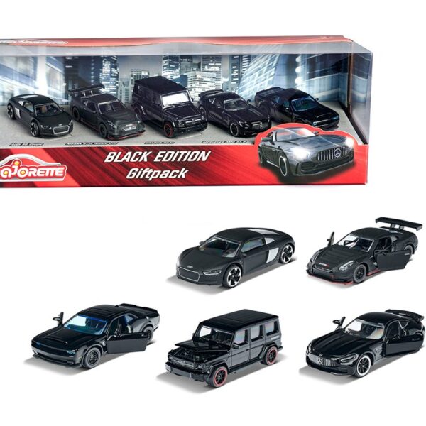 Majorette 1:64 5-Car Set Gift Pack Black Edition 2023