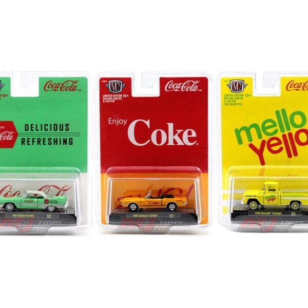M2 Machines 1:64 Coca-Cola Release 24 3-Car Assortment