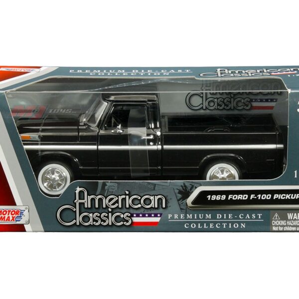 Motormax 1:24 1969 Ford F-100 Pickup Truck  – American Classics