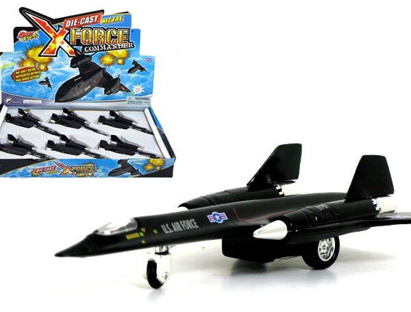 Aircraft 7.5″ U.S.A.F Lockheed SR-71 Blackbird – XForce Commander – Display Tray Set of 6