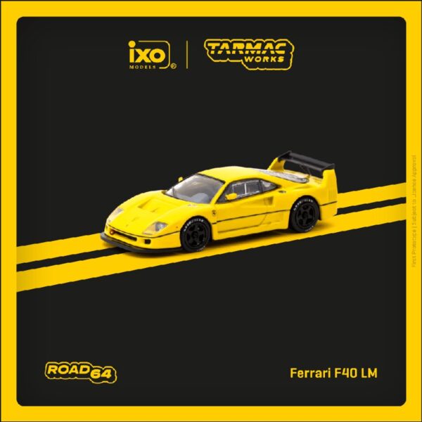 (Preorder) Tarmac Works 1:64 Ferrari F40 LM – Yellow – Road64