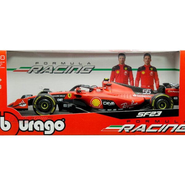 Bburago 1:18 Ferrari SF-23 #55 Carlos Sainz – Formula Racing
