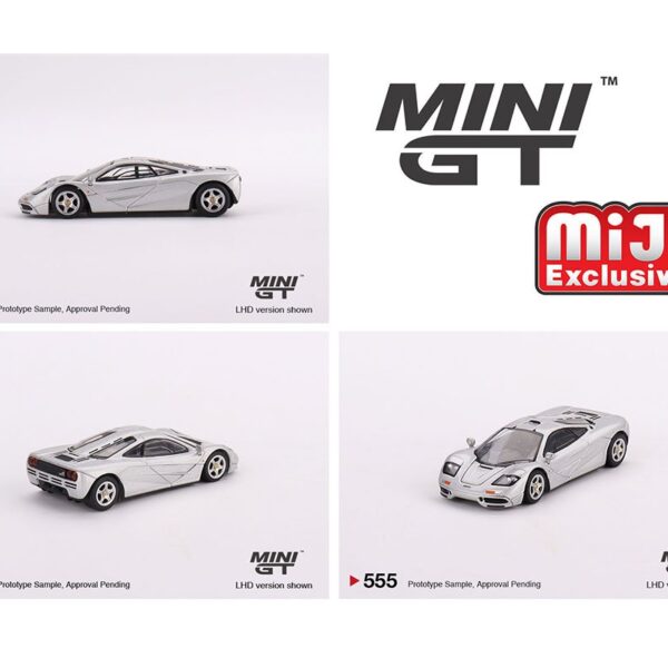 Mini GT 1:64 McLaren F1 – Magnesium Silver – Mijo Exclusives