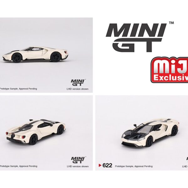 (Preorder) Mini GT 1:64 1964 Ford GT Prototype Heritage Edition White – MiJo Exclusives