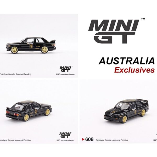Mini GT 1:64 BMW M3 #3 JPS Team BMW 1987 ATCC Championship Winner -Australia Exclusive