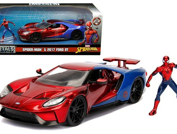 Jada 1:24 2017 Ford GT w/ Spiderman – Avengers – Hollywood Rides