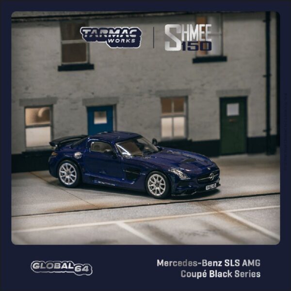 (Preorder) Tarmac Works 1:64 Mercedes-Benz SLS AMG CoupÃ© Black Series SHMEE150 – Blue – Global64