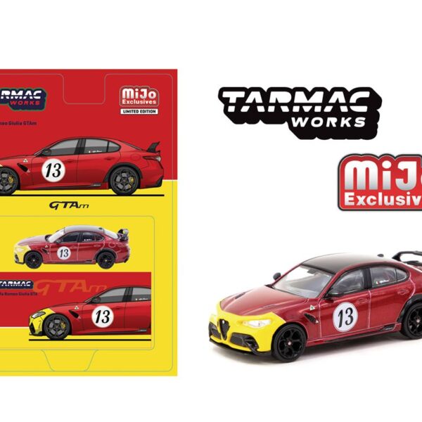 (Preorder) Tarmac Works 1:64 Alfa Romeo Giulia GTAm – Red Yellow – Global64 – MiJo Exclusives