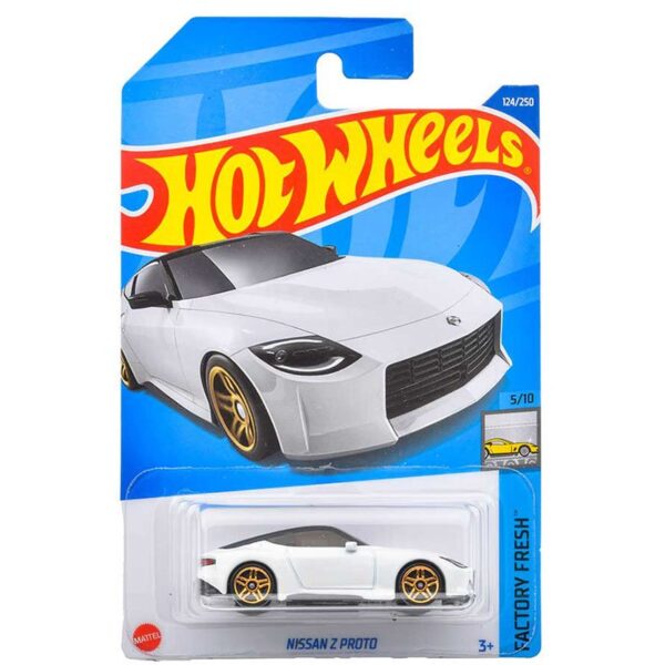 Hot Wheels 1:64 Basic Nissan Z Proto 400Z – White – Solid Case Pack