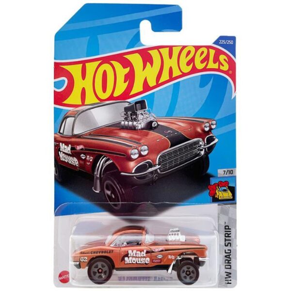 Hot Wheels 1:64 Basic Chevrolet Corvette Gasser – Red – Solid Case Pack