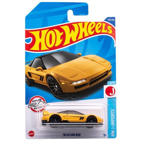 Hot Wheels 1:64 Basic Acura NSX 1990 – Yellow – Solid Case Pack