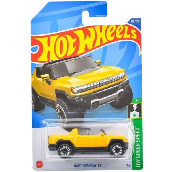Hot Wheels 1:64 Basic GMC Hummer EV – Yellow – Solid Case Pack
