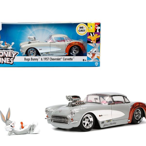Jada 1:24 Bugs Bunny with 1957 Chevrolet Corvette – Looney Tunes – Hollywood Rides